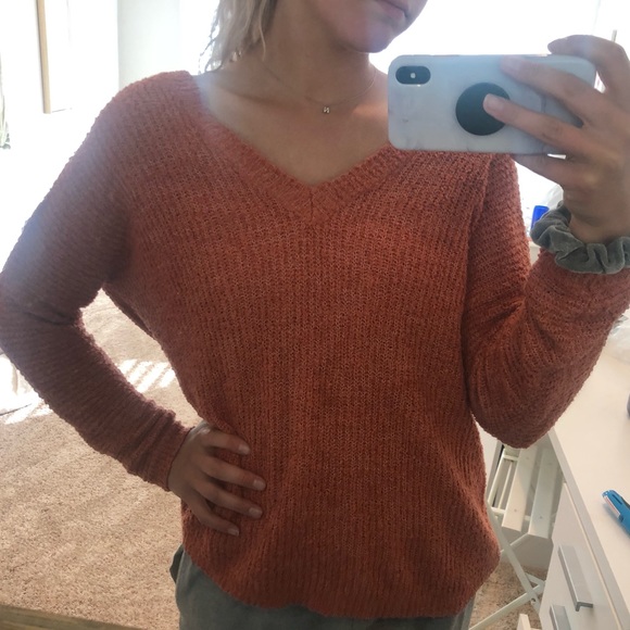 Forever21 orange sweater - Picture 1 of 3